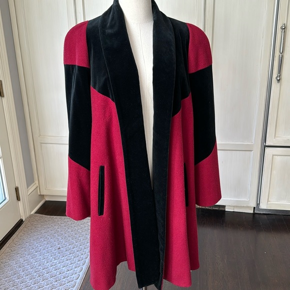 Vintage Donnybrook wool velvet swing coat - Picture 1 of 7